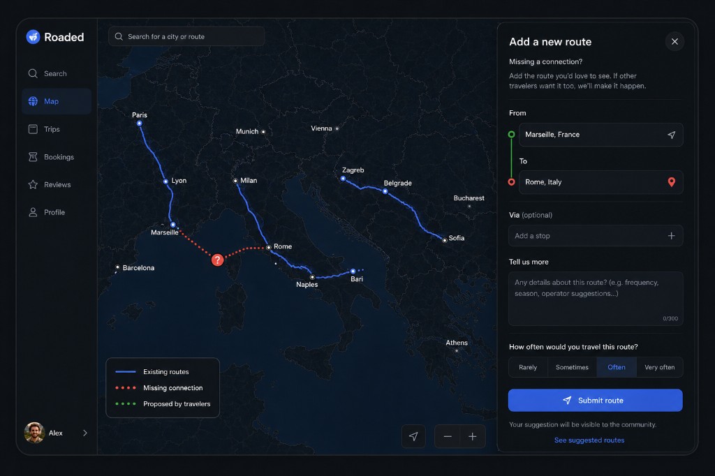Add a missing route to the community